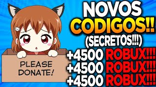 TODOS OS NOVOS CODIGOS *ROBUX GRATIS* no PLS DONATE! (PLS DONATE CODES  ROBLOX)! 