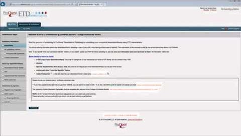 Electronically Submitting Your Thesis or Dissertation