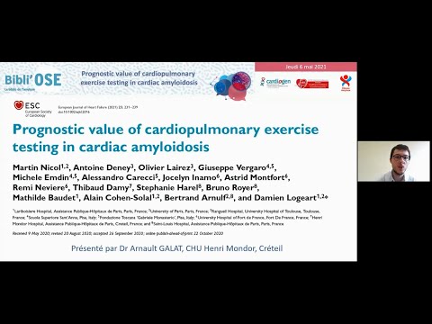 Prognostic value of cardiopulmonary exercise testing in cardiac amyloidosis. 33006180