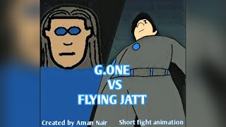 G.ONE VS FLYING JATT Who Will Win | 2danimation | Short Animation