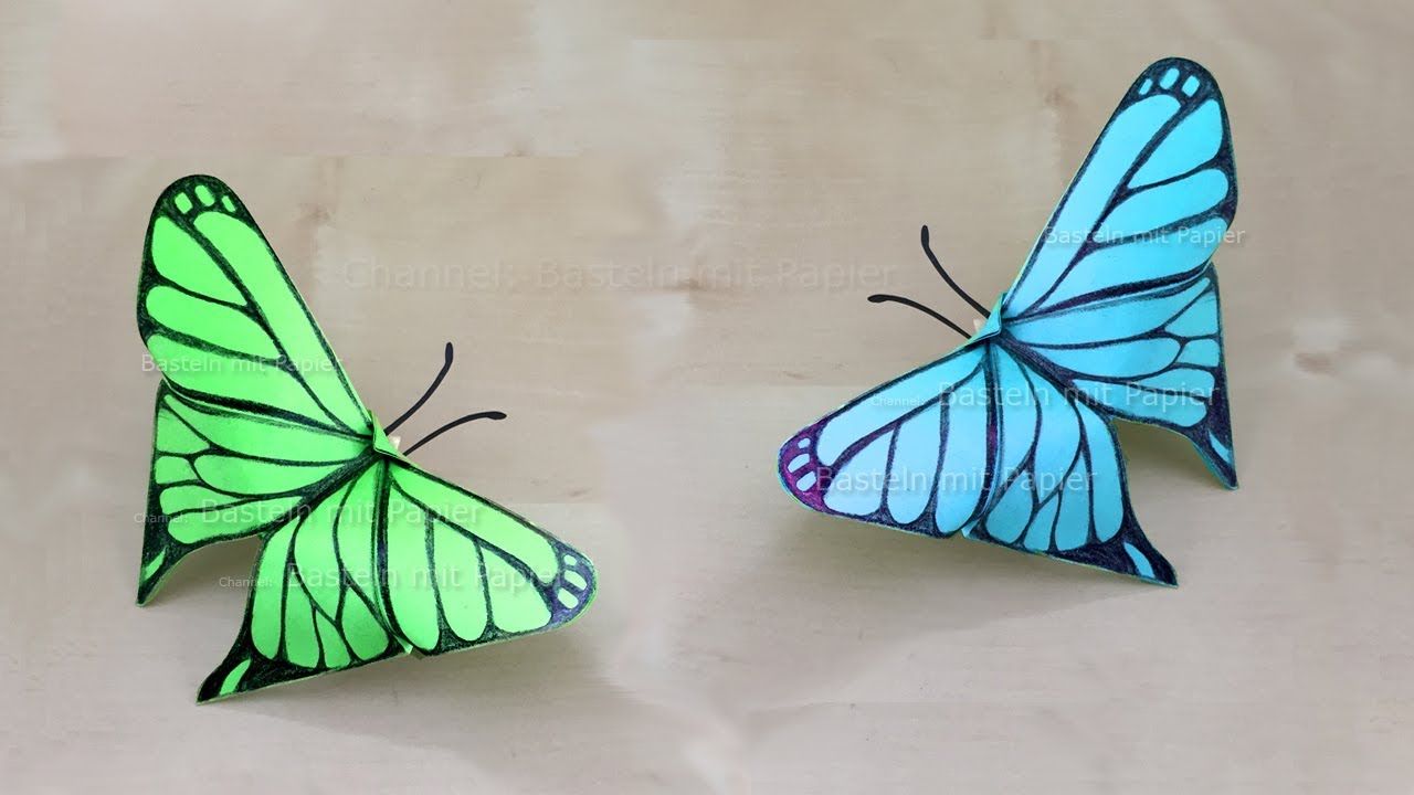 Recyclables Blog Origami Schmetterling Basteln Mit Papier