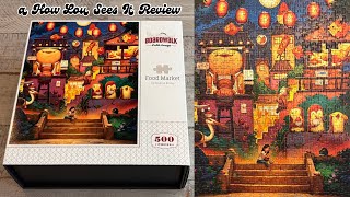 Boardwalk 500 Piece Puzzle “Food Market” by Andrew Bosley Review screenshot 3