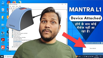Mantra L1 Device Attached but not working | Framework is ready to use message is not coming
