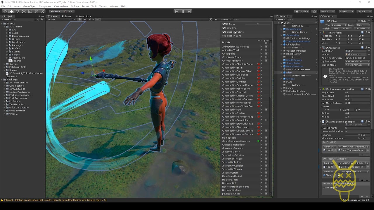 Unity 3D gamekit 7. scene setup - YouTube