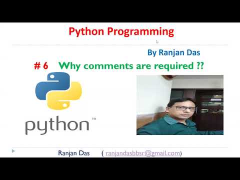 #6 |Python Comment | Python Tutorial | Python Tutorial For Beginners| Ranjan Das | Ranjan Sir