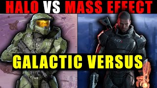 Halo vs Mass Effect in ALL OUT WAR -- Who Would Win? | Galactic Versus