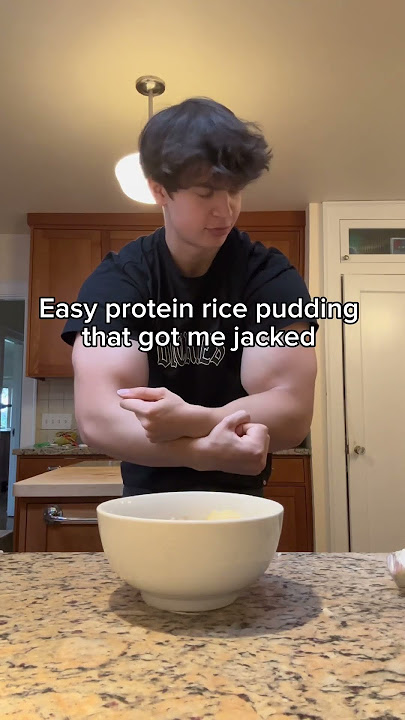 Easy protein rice pudding