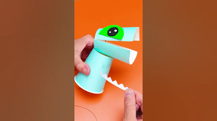 🌟 Cup Dino Craft! 🦕 Turn Ordinary Cups into a Cool Dinosaur Toy!