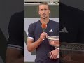 Le discours très émouvant d’Alexander Zverev 🥹🥺 #rolandgarros