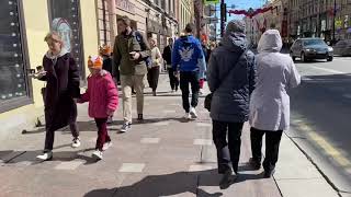 Saint Petersburg, Russia, 🇷🇺|Nevsky l Walking Streets: | #Russia 4K