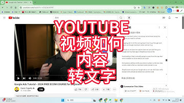 YOUTUBE 视频如何内容转文字