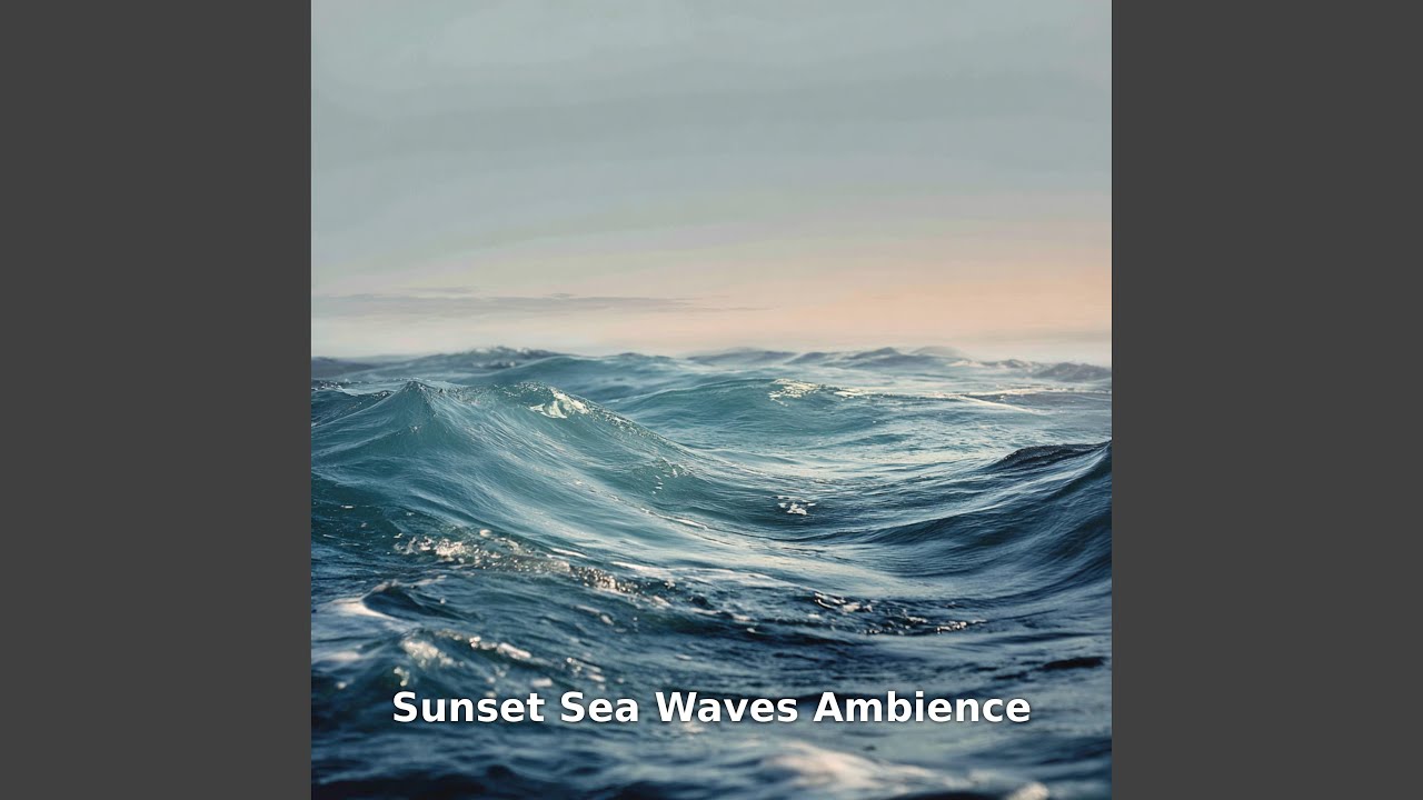 Sunset Sea Waves and Shoreline Water Sounds, Pt.27