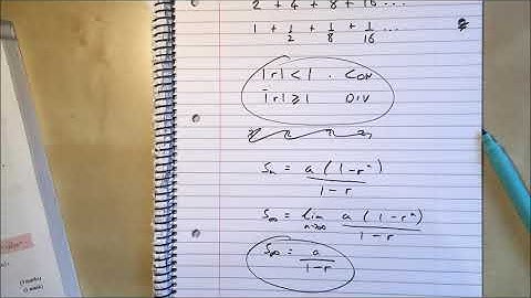 16  Sum to Infinity Chapter 3 section 5 Edexcel Pure A Level