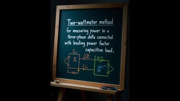 3 phase Power & pf measurement 2-Wattmeter Method( Delta-Cont Leading Power Factor Load) in Hindi
