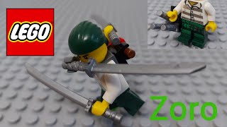 I build Zoro 3 SWORDS style in LEGO (One piece)