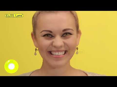 Жёлтые линзы Елоу — яркий стиль для Хеллоуина, косплея и Комик-кона с акцентом на глаза героя на праздник, видео 1