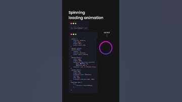 Spinning loading animation #shorts #youtubeshorts #animation #loading #coding #hovereffect #short