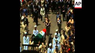 SYND 3/8/80 FUNERAL OF FORMER SHAH OF IRAN
