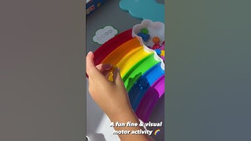 Boost skills with rainbow sorting set! #finemotor #ot #visualmotor