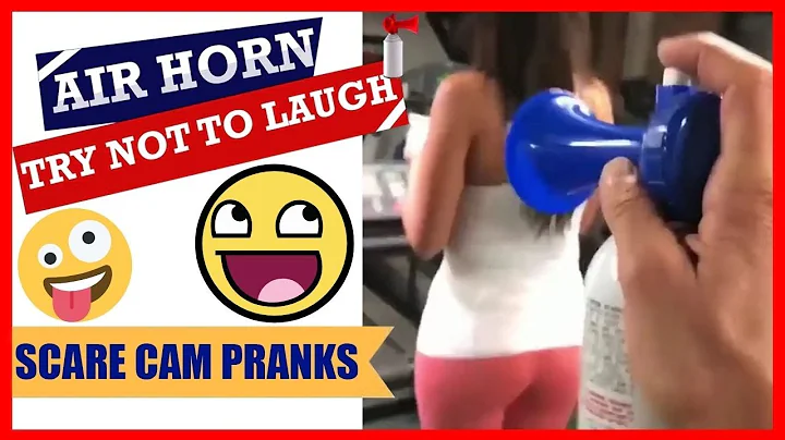 AIR HORN SCARE PRANKS | Scaring People | Scare Cam Show Funny Pranks Reaction | SR#06