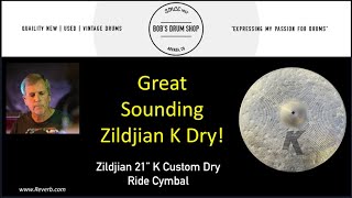 Zildjian 21 Dry Ride Cymbal