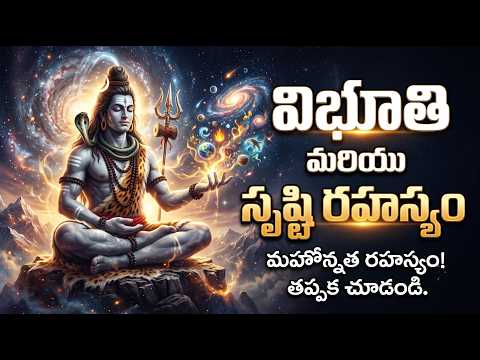 #విభూతి మరియు సృష్టి రహస్యం..#chaganti