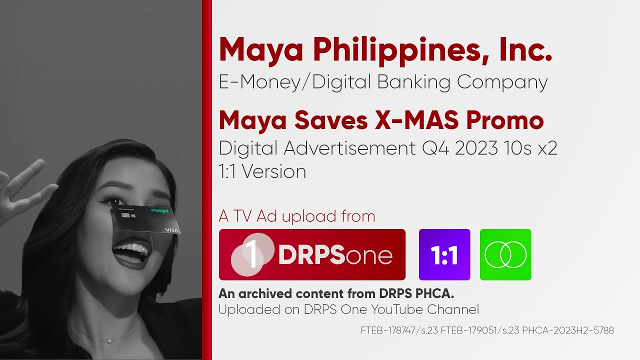 Maya Saves X-MAS Promo Digital Ad Q4 2023 10s x2 (Philippines) [1:1/ST]