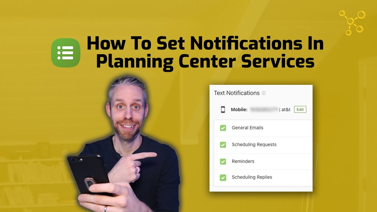 How To Set Up Notifications In Planning Center Services - YouTube