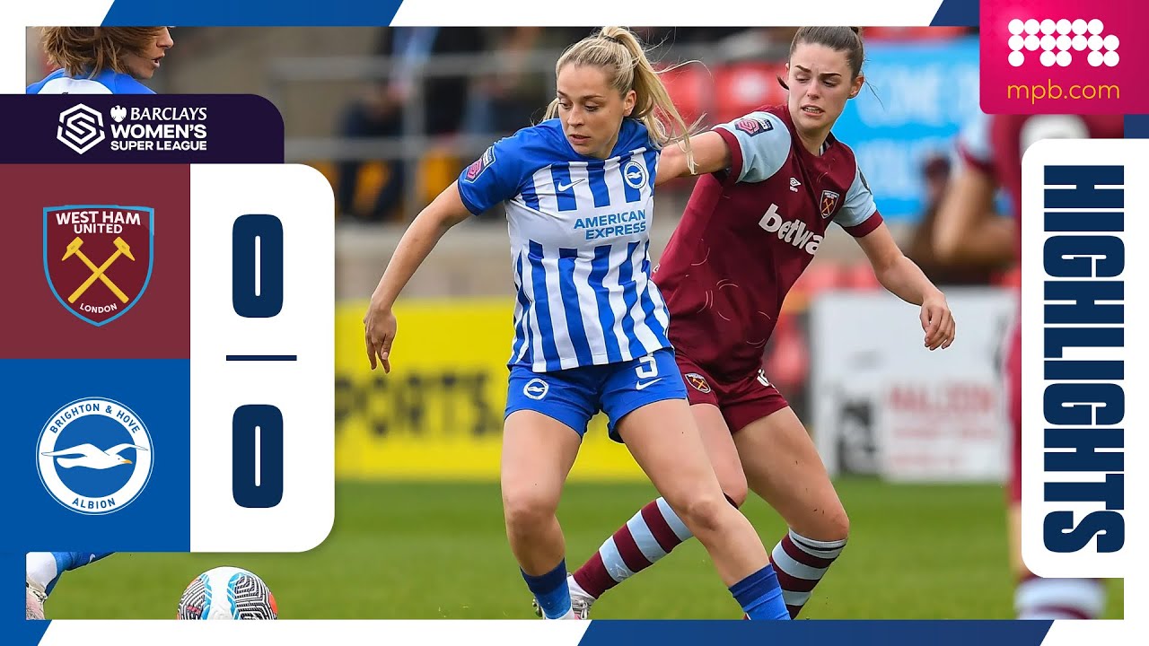 Video highlights for West Ham Women 0-0 Brighton Women