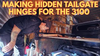 Making hidden tailgate hinges for the Chevy 3100