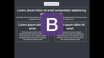 Vanilla JavaScript and Bootstrap Dark Mode Toggler