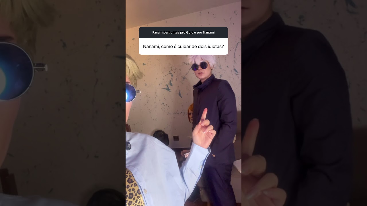 GOJO E NANAMI RESPONDEM!! #cosplay #jujutsukaisen #gojosatoru ​⁠ @Nandalorenzine @Cavalheiro_02