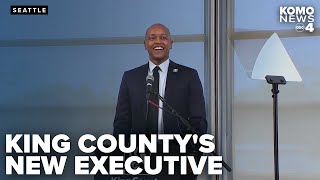 Girmay Zahilay sworn in as youngest-ever King County Executive, promising changes