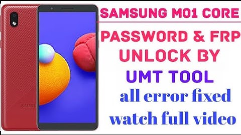 Samsung M01 Core Pattern Unlock|| password remove|| Frp unlock By UMT 100%Tested Solution||