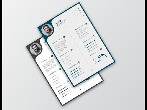 Creative-CV/Resume-Design-in-Adobe-Illustrator-CC