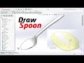 HOW TO DRAW A SPOON, EASY & QUICKLY || SOLIDWORKS TUTORIAL