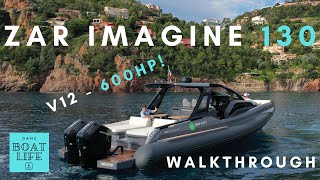 ZAR Imagine 130  Yacht Tour/Twin Mercury V12 600HP RIB!!!