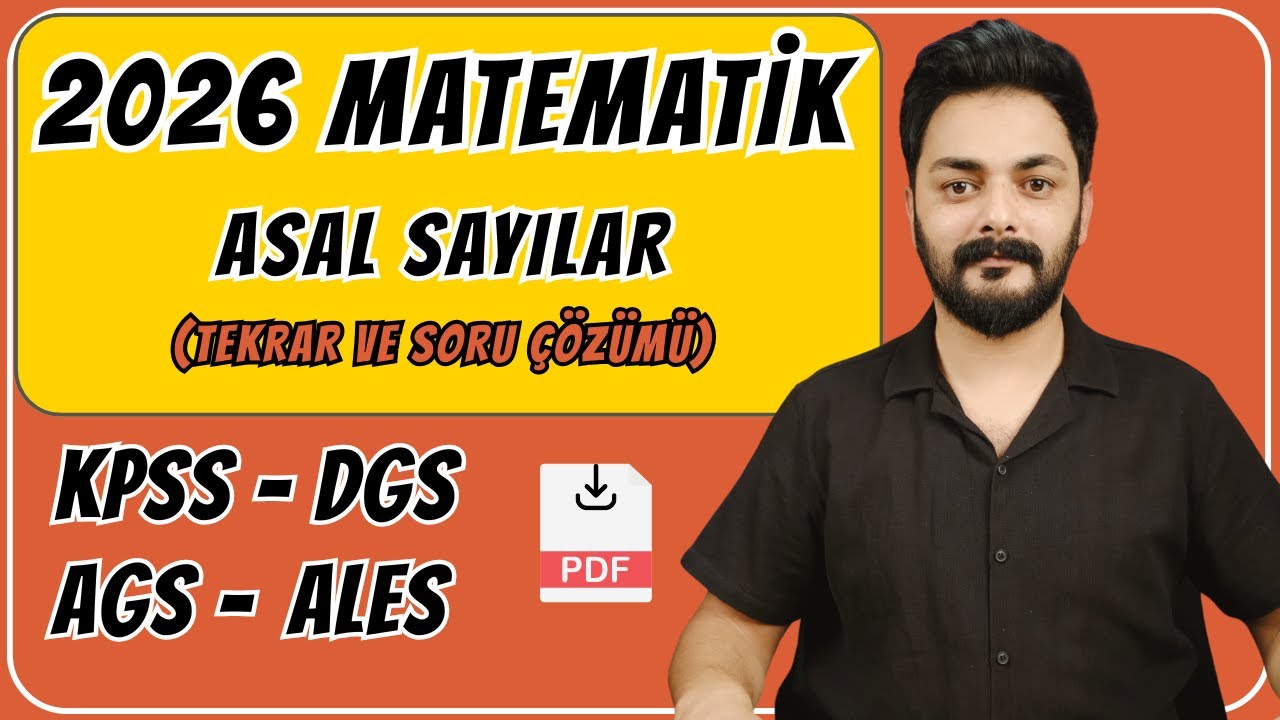 ASAL SAYILAR TEKRAR VE SORU ÇÖZÜMÜ 2026 KPSS DGS AGS ALES