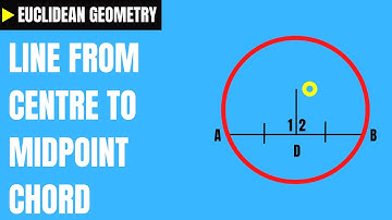 LINE FROM CENTRE TO MIDPOINT CHORD