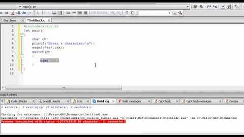 C programming tutorial to check vowel using switch statement