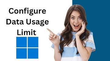 How to Configure Data Usage Limit on Windows 11?