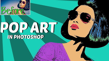 How to make a POP ART portrait from a Photo in Photoshop!
