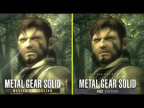 Metal Gear Solid Master Collection vs HD Collection Early Graphics Comparison