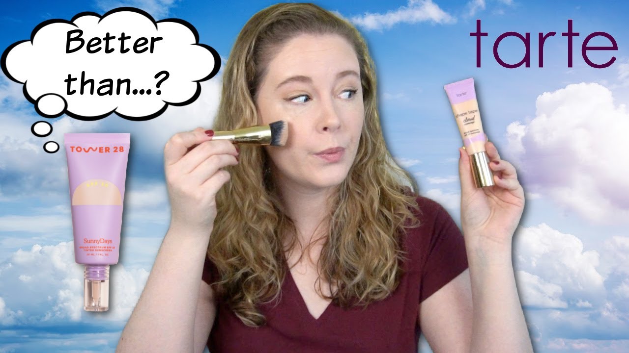Tarte Shape Tape Cloud Cream | Lightest Shade/Dry Skin Demo, 2-Day Wear ...
