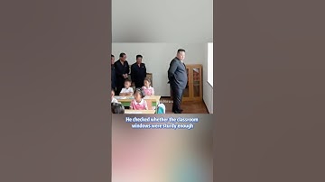 He checked whether the classroom windows were sturdy enough  #kimjongun  #northkorea #shorts