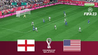 FIFA 23 | England vs. USA (United States) | FIFA World Cup 2022 | Gameplay PC
