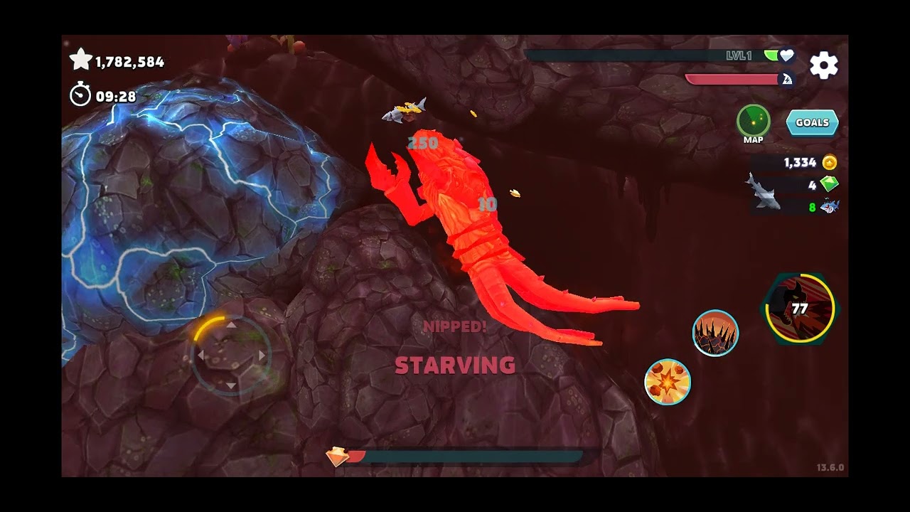 الجزء الثاني من هذه اللعبة اللعينة hungry shark Evolution 😑😑😑😑