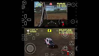 París Dakar rally Racing  2001 PS2 vs PC dashboard cockpit view  Android emulator Aethersx2 Exagear