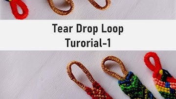 How to make bracelet loop, Loop making tutorial, Tear drop Loop, easy loop making, MyBraceletsBook