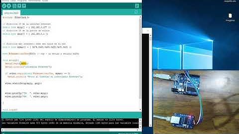 Conexión Ethernet-ENC28J60 y Arduino Uno